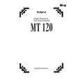 ROLAND MT120 Manual de Usuario