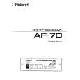 ROLAND AF-70 Manual de Usuario